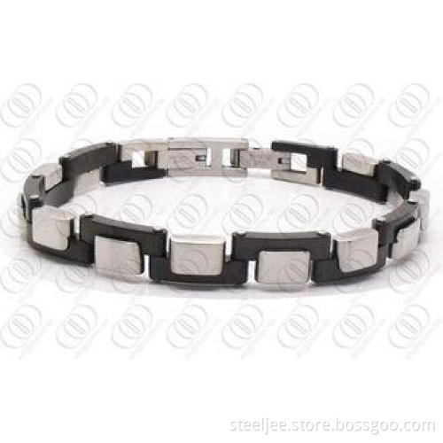 316L Stainless Steel Magnetic Therapy Bracelets With Silver
